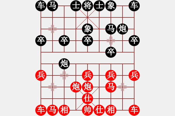 象棋棋譜圖片：2023.9.9.1中級場先勝仙人指路對卒底炮 - 步數：10 