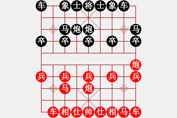 象棋棋譜圖片：┊舉燭℡[紅] -VS- 快樂[黑] - 步數(shù)：10 