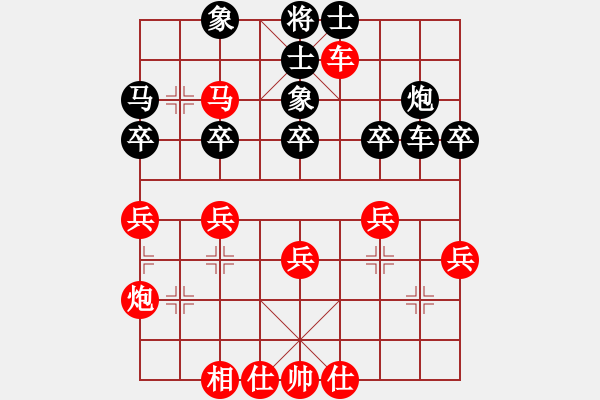 象棋棋譜圖片：中炮三兵對屏風(fēng)馬（nhp） - 步數(shù)：40 