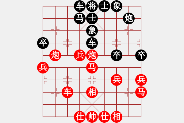 象棋棋譜圖片：精益求精六(8段)-和-士不可擋(7段) - 步數(shù)：40 