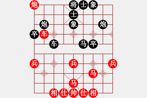 象棋棋譜圖片：大慈閣(3段)-負-弈學(2段) - 步數(shù)：40 