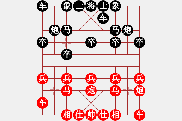 象棋棋譜圖片：因?yàn)樗訹1245437518] -VS- 公牛[2725397667] - 步數(shù)：10 