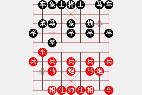 象棋棋譜圖片：卡通-功夫熊貓[紅] -VS- 落燈花-2[黑] - 步數(shù)：10 