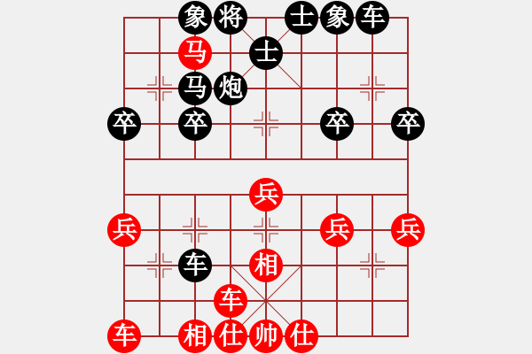 象棋棋譜圖片：吉祥[173796008] -VS- 橫才俊儒[292832991] - 步數(shù)：30 