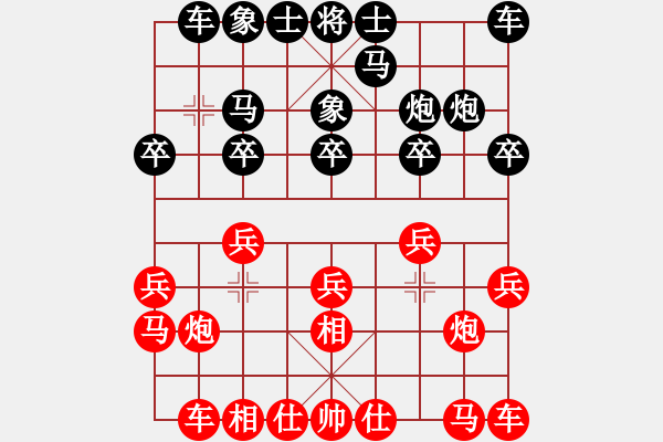 象棋棋譜圖片：是不是(2段)-負(fù)-老糊涂(2段) - 步數(shù)：10 