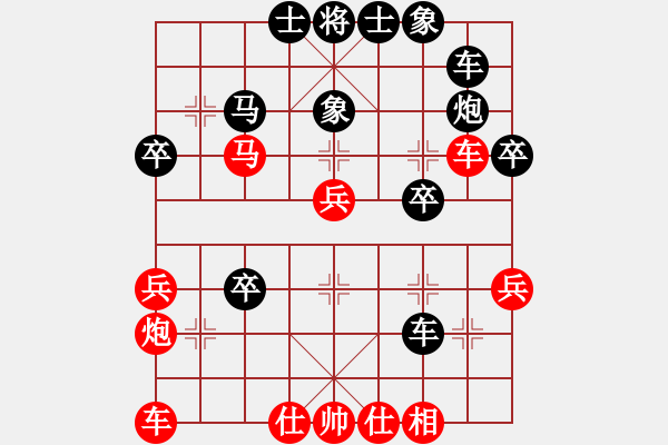 象棋棋譜圖片：永康棋協(xié)五(1段)-負-殺過幾頭豬(4段) - 步數(shù)：40 