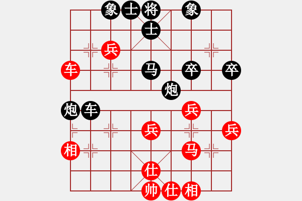 象棋棋譜圖片：葬心紅負(fù)13509990808〖中炮對(duì)進(jìn)左馬〗 - 步數(shù)：40 