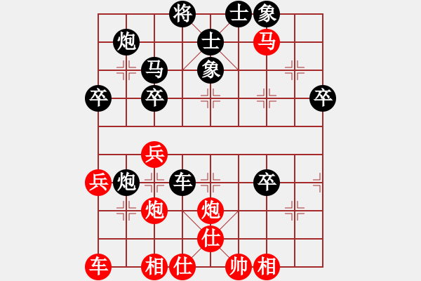 象棋棋譜圖片：中跑過河車進7兵對屏風(fēng)馬左馬盤河 nzbdwmsuna勝鄰水勁松 - 步數(shù)：50 