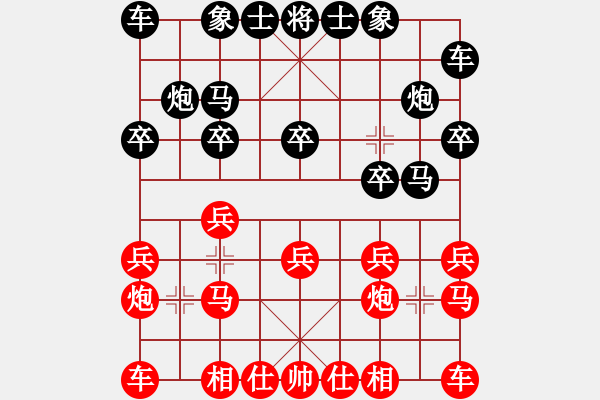 象棋棋谱图片：杭州 吴欣洋 和 湖北 赵子雨 - 步数：10 