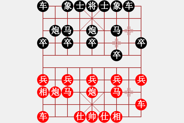 象棋棋譜圖片：jmkzchao(3段)-負(fù)-日月星晨余(5段) - 步數(shù)：10 