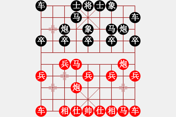 象棋棋譜圖片：天天象棋精彩對局（L勝愛好者） - 步數：10 