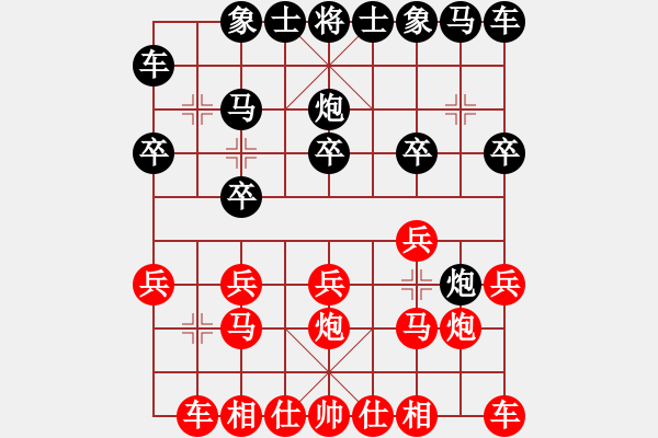 象棋棋譜圖片：aaaaoo(1段)-勝-輸贏都一樣(1段) - 步數(shù)：10 