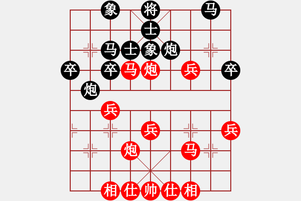 象棋棋譜圖片：老卒撈車(3段)-勝-新康午夜(2段) - 步數(shù)：40 