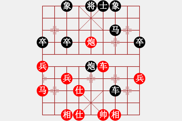 象棋棋譜圖片：順炮橫車對(duì)直車(五) - 步數(shù)：41 