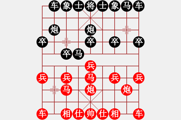 象棋棋譜圖片：如何破解當(dāng)頭炮-實戰(zhàn)對局 - 步數(shù)：10 