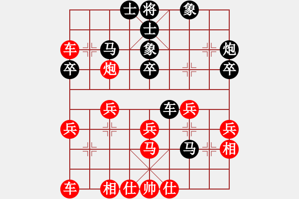 象棋棋譜圖片：棋國(guó)霸王(9級(jí))-勝-梁山地巧星(4段) - 步數(shù)：40 