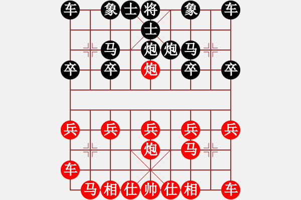 象棋棋譜圖片：D50 中炮對(duì)列炮 329 - 步數(shù)：10 