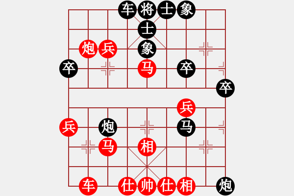 象棋棋譜圖片：劉征       先負(fù) 周長(zhǎng)林     - 步數(shù)：40 