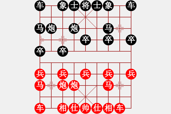 象棋棋譜圖片：將來成為棋王的我 先勝 全港學(xué)界冠軍朱仲謙 - 步數(shù)：10 