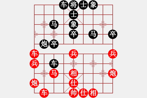 象棋棋谱图片：广东 文静 和 北京 刘君 - 步数：40 
