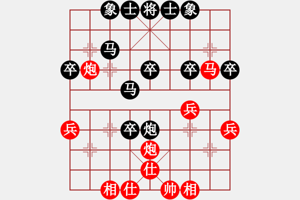 象棋棋譜圖片：zbabzaba(9級)-負-棲霞一劍(1段) - 步數(shù)：40 