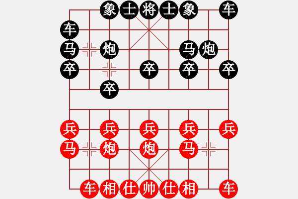 象棋棋譜圖片：如何攻擊怪誕業(yè)余陣型 - 步數(shù)：10 