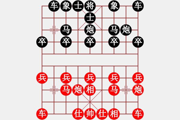 象棋棋譜圖片：洞悉天機(jī)[-](業(yè)余四級(jí)) 勝 佛心[519675877](業(yè)余三級(jí)) - 步數(shù)：10 