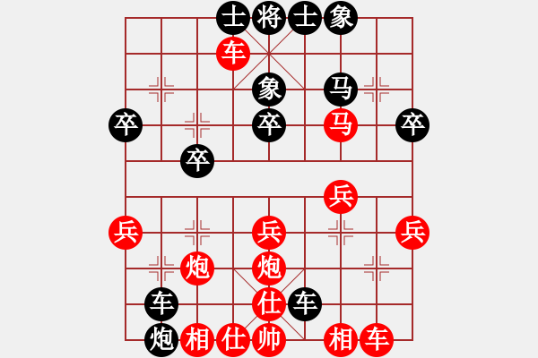 象棋棋譜圖片：帥到臉?biāo)⒖?6段)-勝-屠龍刀客(月將) - 步數(shù)：30 