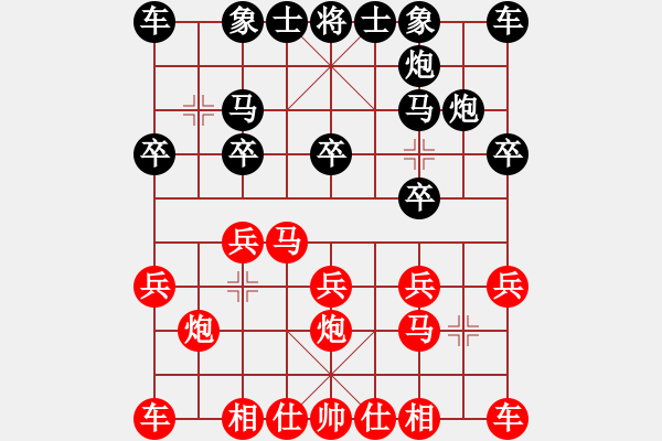 象棋棋谱图片：刘立山 先和 杨阳福 - 步数：10 