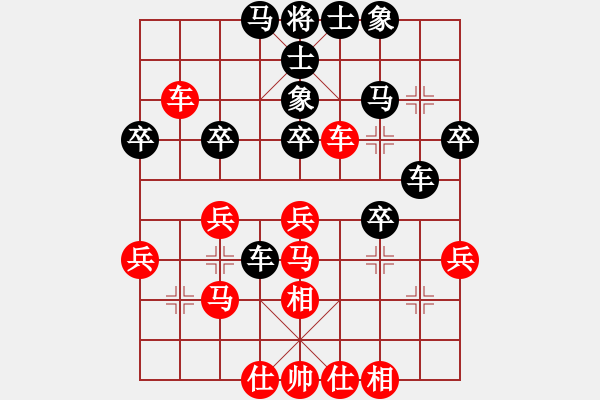 象棋棋譜圖片：少兒群網(wǎng)絡(luò)賽甲組第5輪第1臺(tái) 少兒群02姚楠 先勝 少兒群04儲(chǔ)般若 - 步數(shù)：40 