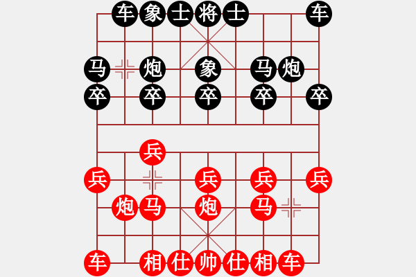 象棋棋譜圖片：新算法引擎(8弦)-勝-何棋逍遙(2星) - 步數(shù)：10 