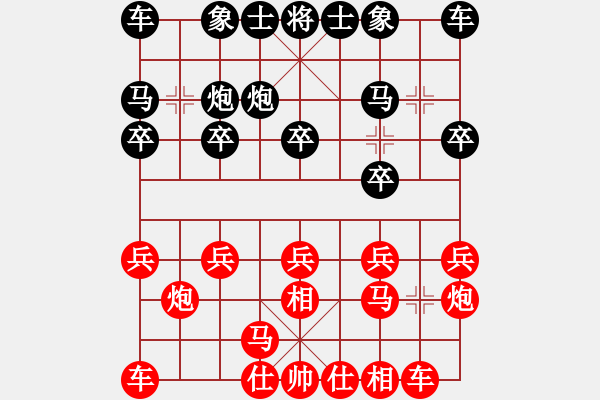 象棋棋譜圖片：老叟無名(2段)-和-襄樊牛杰(3段) - 步數(shù)：10 