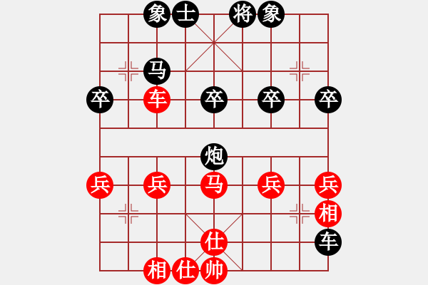 象棋棋譜圖片：鄭乃東     先負 王曉華     - 步數(shù)：30 