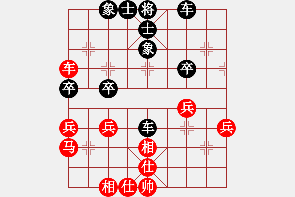 象棋棋譜圖片：qq實(shí)戰(zhàn)對(duì)局 太平洋先和神者 先手中炮對(duì)飛象 - 步數(shù)：50 