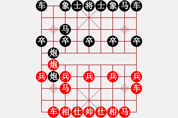 象棋棋譜圖片：敢死炮布局5 - 步數(shù)：10 