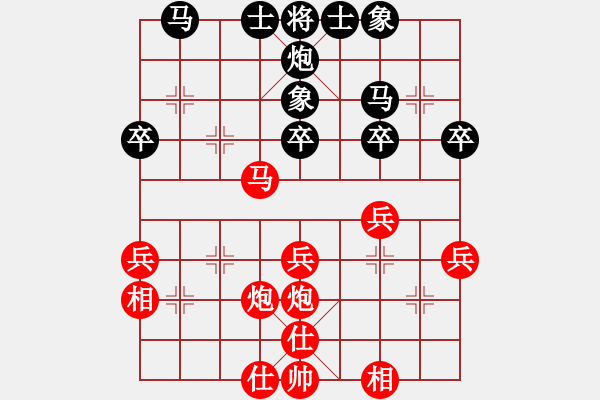 象棋棋譜圖片：紅警之雨(9段)-勝-華山小龍女(7段) - 步數(shù)：40 