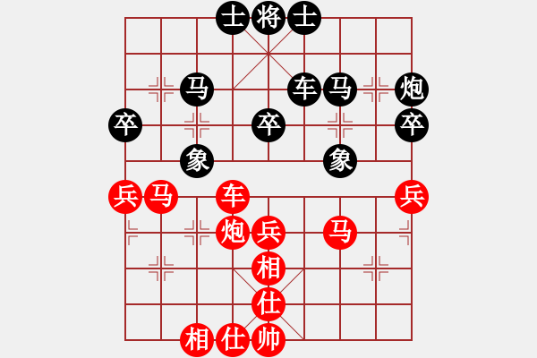 象棋棋谱图片：黑龙江省社会体育指导与棋牌运动管理中心 王琳娜 胜 江苏棋院 董毓男 - 步数：40 