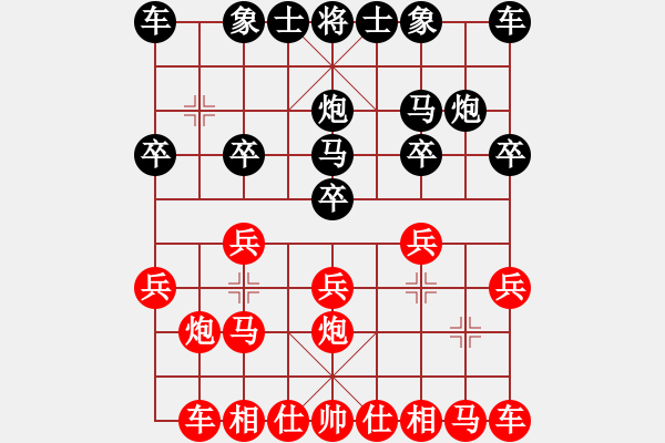 象棋棋谱图片：邢三(9段)-胜-超级软件(2段) - 步数：10 