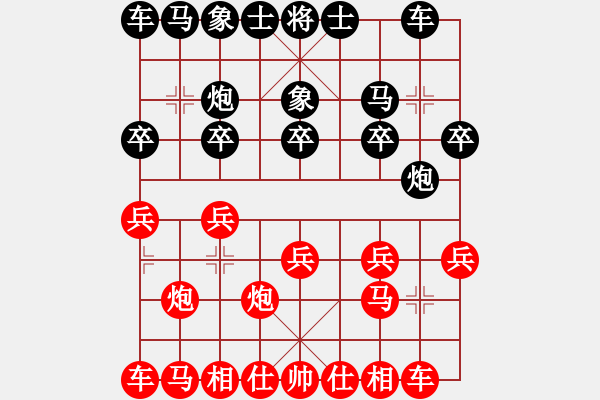 象棋棋譜圖片：老頑童[1298996576] 負 芳棋(純?nèi)讼缕?[893812128] - 步數(shù)：10 