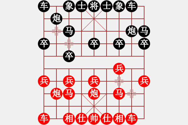 象棋棋譜圖片：冷血魔刀(4段)-和-不知?dú)⒄l好(9段) - 步數(shù)：10 