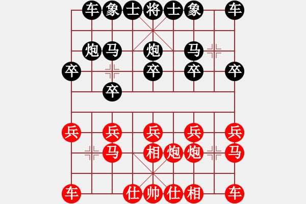 象棋棋譜圖片：陳余先負(fù)鐘念沂(過宮炮3) - 步數(shù)：10 