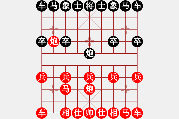 象棋棋譜圖片：重炮 - 步數(shù)：10 