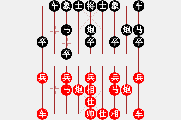 象棋棋谱图片：柳大华 先和 徐崇峰 - 步数：10 