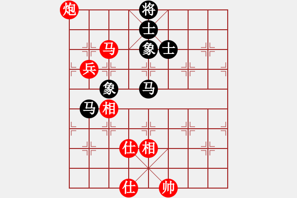 象棋棋谱图片：五七炮对屏风马（刘殿中和许银川） - 步数：107 