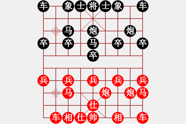 象棋棋譜圖片：天天棋力評鑑 - 步數(shù)：10 