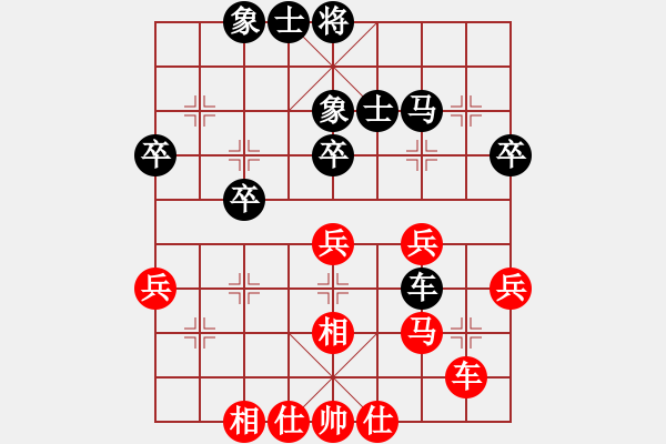 象棋棋谱图片：第六轮 甘肃刘福奎先和河南酒保安 - 步数：36 