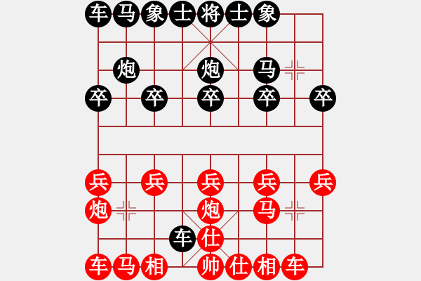 象棋棋譜圖片：中國象棋1701分鐘快棋MI5sPIus先負太守棋狂 - 步數(shù)：10 