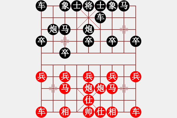 象棋棋譜圖片：天英星花榮(9段)-和-初學(xué)者之一(5段) - 步數(shù)：10 