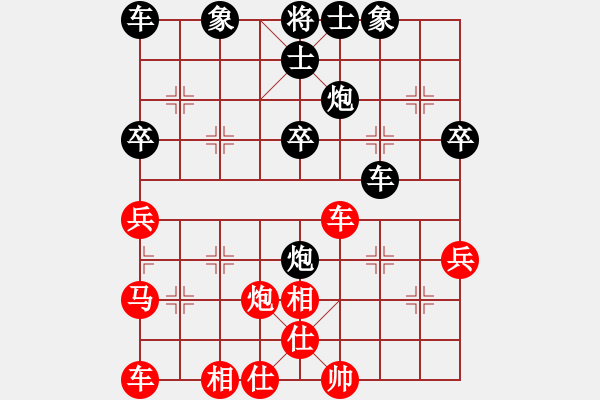 象棋棋譜圖片：大廠狂人[紅] -VS- 品棋_無(wú)名小卒[黑] - 步數(shù)：40 