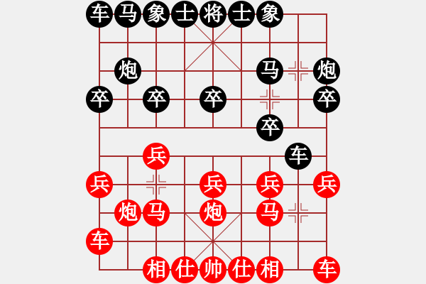 象棋棋譜圖片：永遠(yuǎn)開(kāi)心VS金源(2011-05-14)紅先負(fù) - 步數(shù)：10 